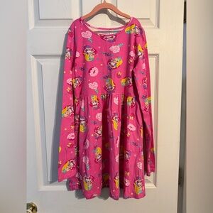 JoJo Siwa Bright Pink Character Print Long Sleeve Dress